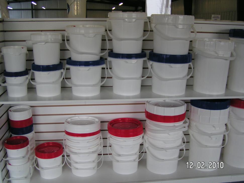 Screw Top Pails, Pails with Screw Tops, .6 gallon screw top pails, 1.25