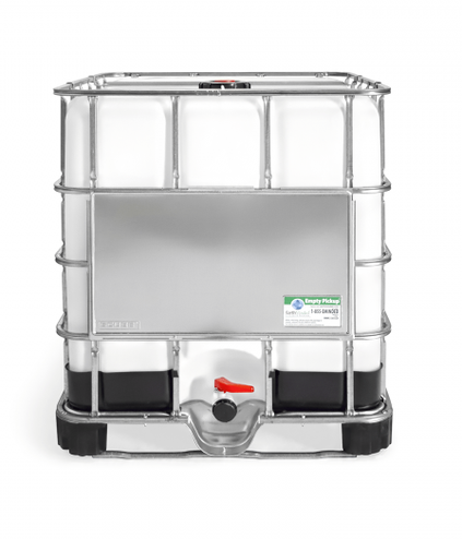 APPROVED VENDOR Liquid Storage Container: 40 in x 46 1/2 in x 48 in,  IBC-275, HDPE With Wire Frame