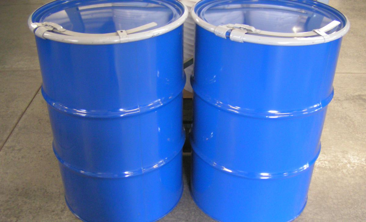 New Steel Drums 55 gallon steel open head drums available $69.00 with  interior lined and unlined, bolt band and lever locking bands are also  available. Factory seconds with paint flaws are also